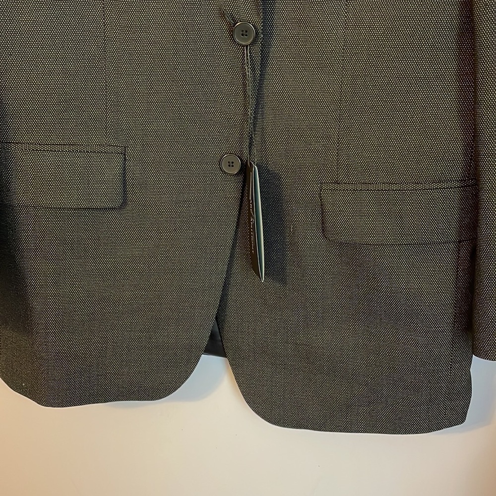 Marc Anthony Modern Fit Black White Dot Silk Wool Blend Blazer size 40R - Picture 4 of 16